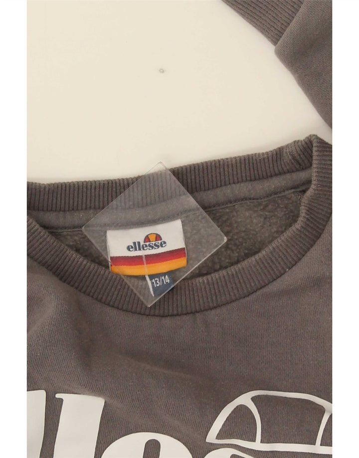 Джемпер с рисунком Ellesse для мальчиков 13-14 лет Серый