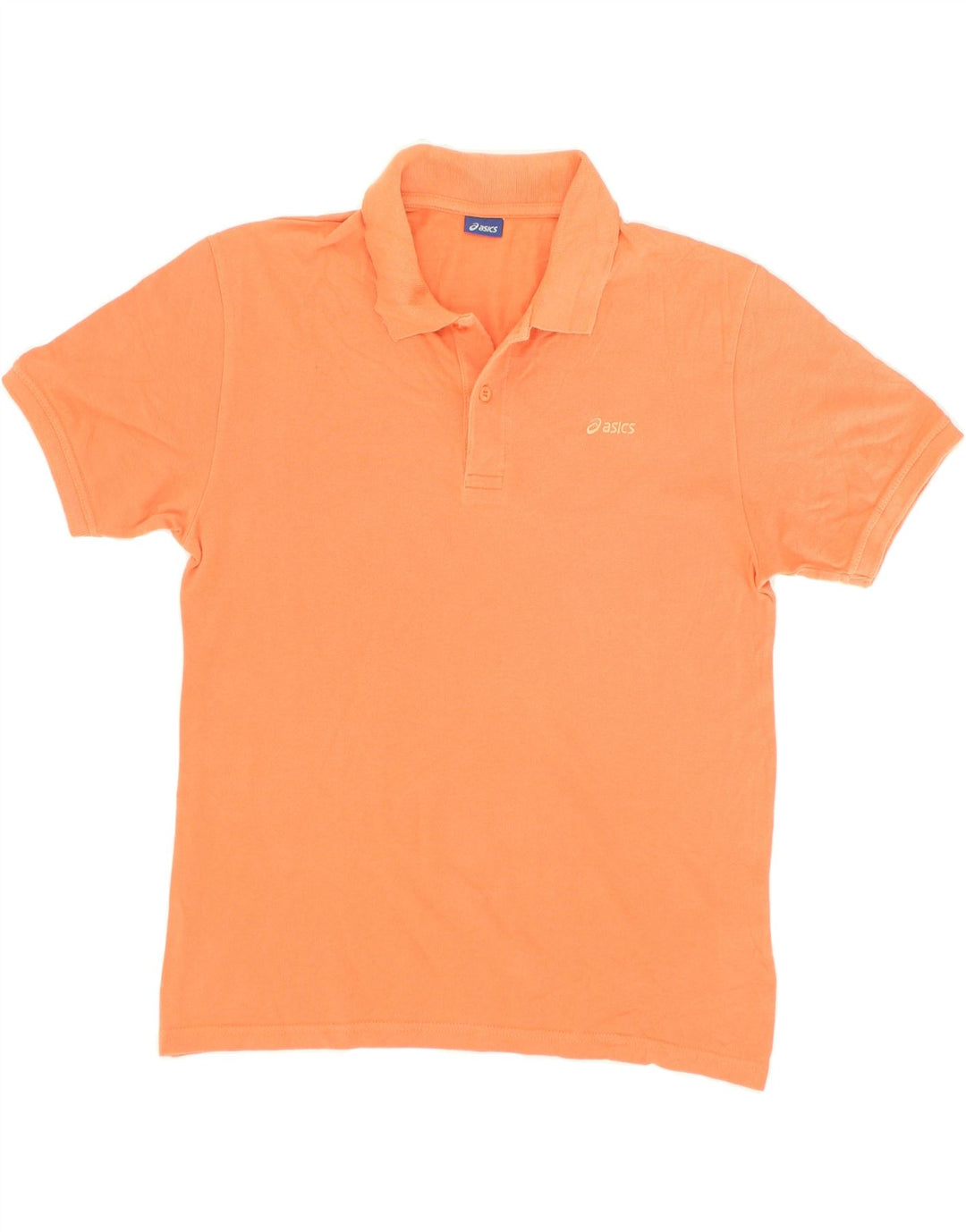 ASICS Mens Polo Shirt Large Orange Cotton Vintage Asics and Second-Hand Asics from Messina Hembry 