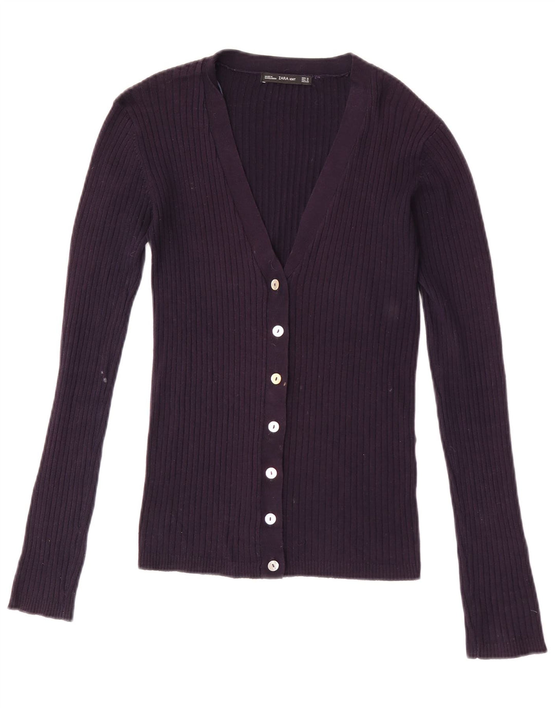 Женский кардиган Zara UK 12, средний фиолетовый