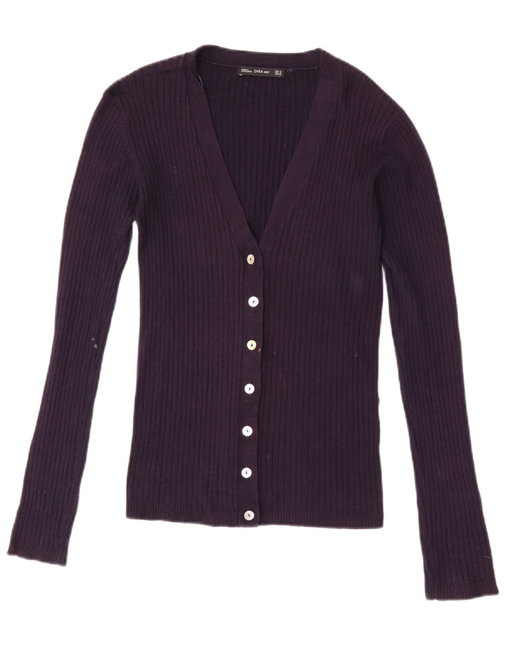 Женский кардиган Zara UK 12, средний фиолетовый