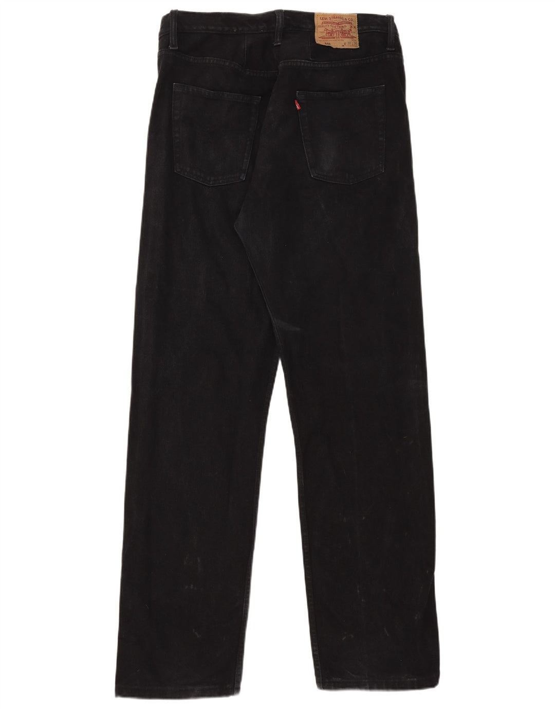 Мужские прямые джинсы Levi's 501 W38 L32, черный хлопок