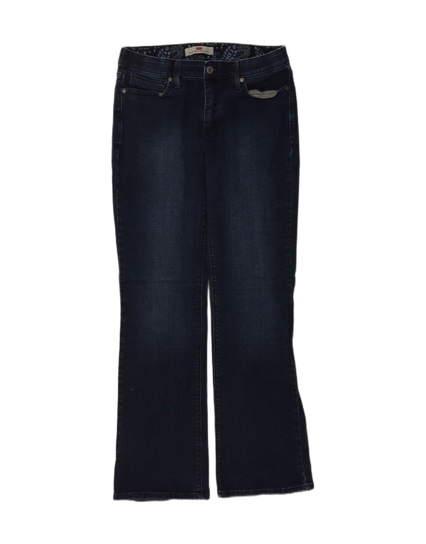 Женские джинсы Levi's 525 Bootcut, размер США 12, большие размеры W30 L31, темно-синий, хлопок