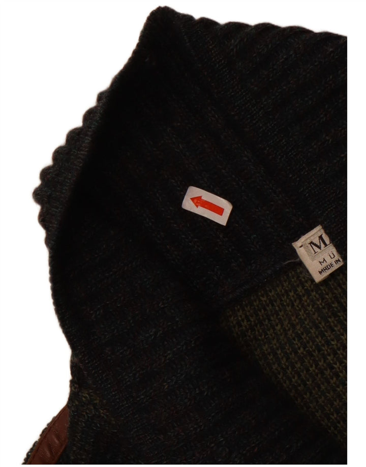 Мужской двубортный кардиган Marz, цвет ЕС 52, большой серый, шерстяной в крапинку