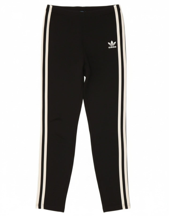 ADIDAS Girls Leggings 11-12 Years  Black