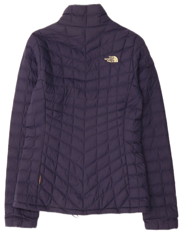 Женская стеганая куртка The North Face UK 10, маленький размер, темно-синий, нейлон