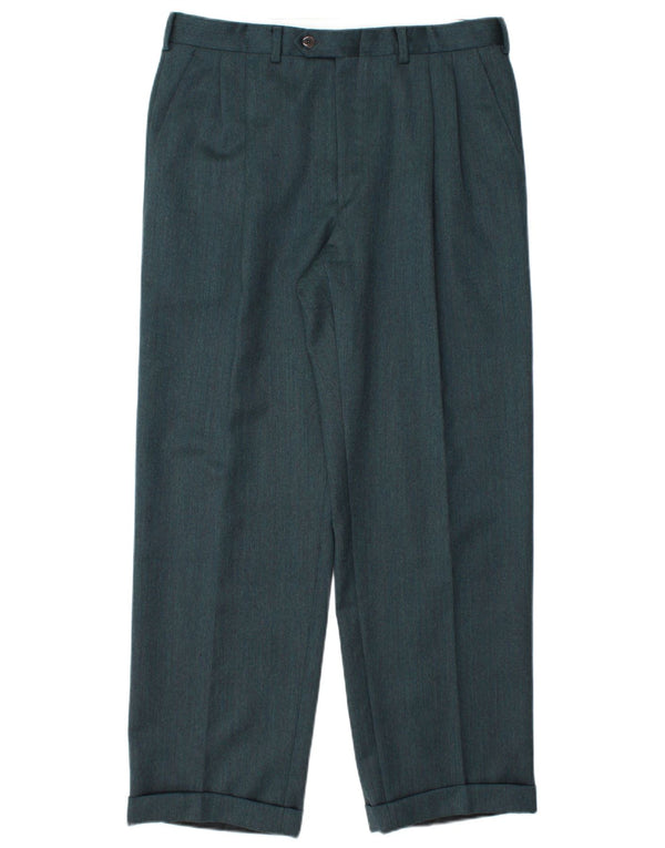 Мужской двубортный костюм-двойка ANGELICO IT 50, большой W34 L30, зеленый