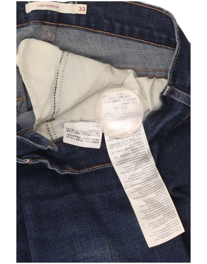 Женские джинсы Levi's Curvy Bootcut W33 L30, синие, хлопок