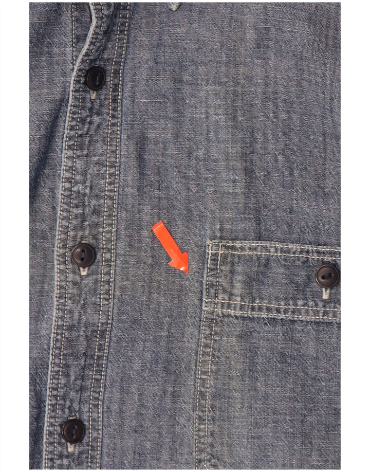 DOCKERS Мужская рубашка, большая, темно-синяя