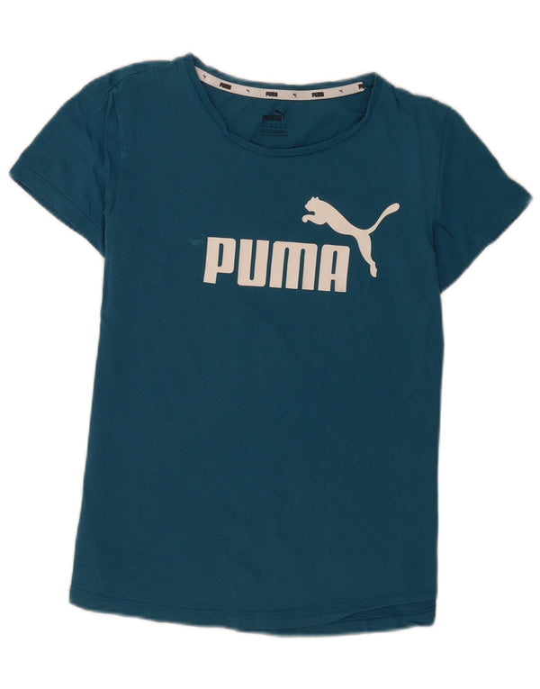 Женская футболка с рисунком Puma Top UK 12, средний синий