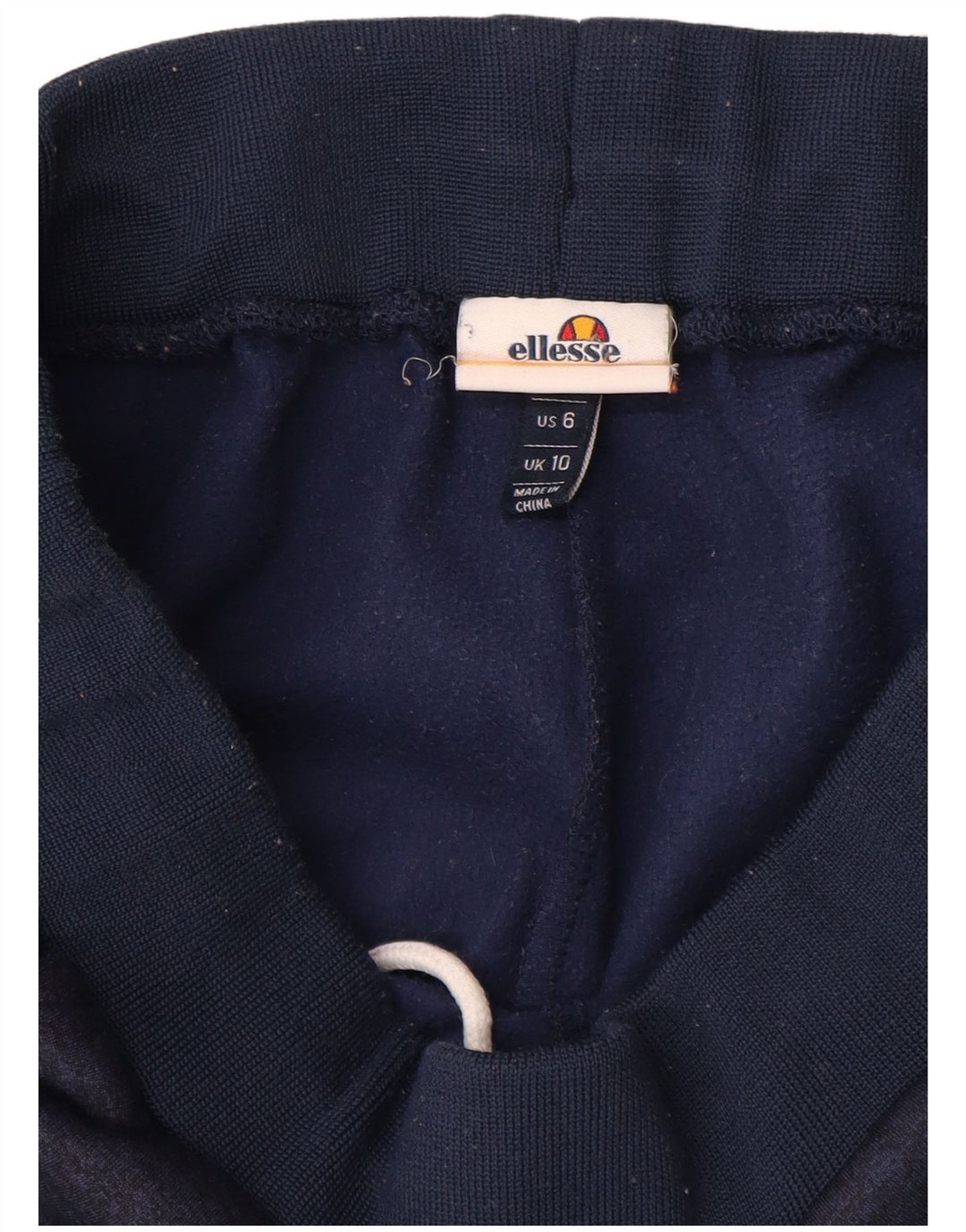 Женский спортивный костюм Ellesse Брюки Джоггеры Великобритания 10 Маленькие темно-синие цветные блоки