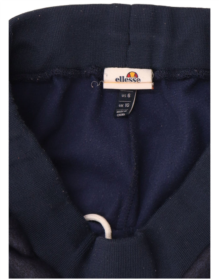 Женский спортивный костюм Ellesse Брюки Джоггеры Великобритания 10 Маленькие темно-синие цветные блоки