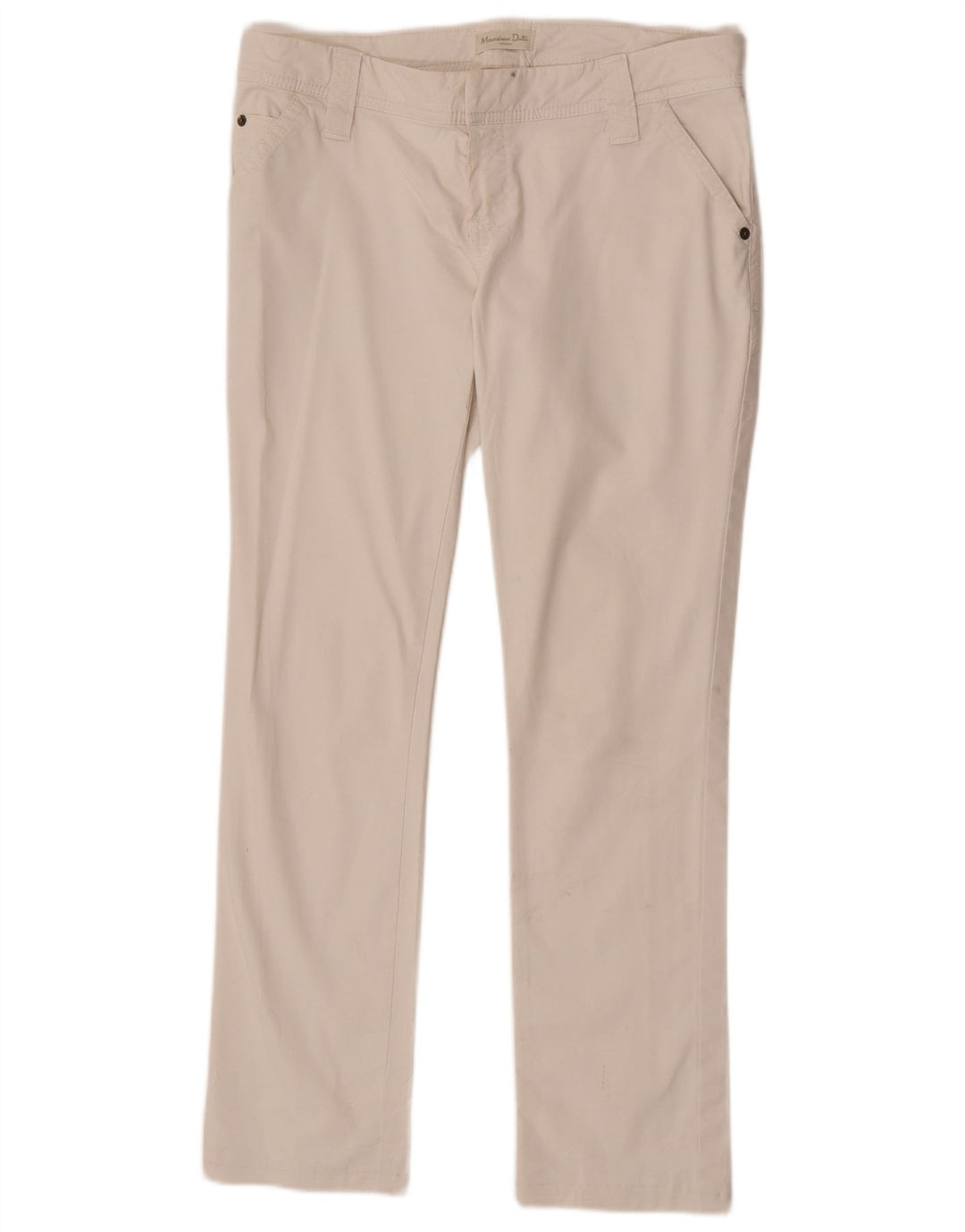 Женские брюки чиносы Massimo Dutti W32 L29 белые