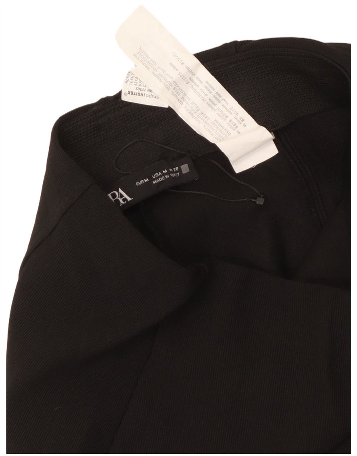 Женские узкие брюки Zara Medium W28 L34, черные, полиэстер