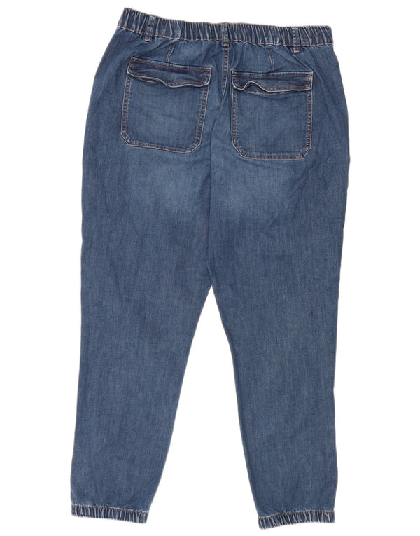 Женские укороченные джинсы для бега Marks & Spencer UK 16, большие W34 L26, синие