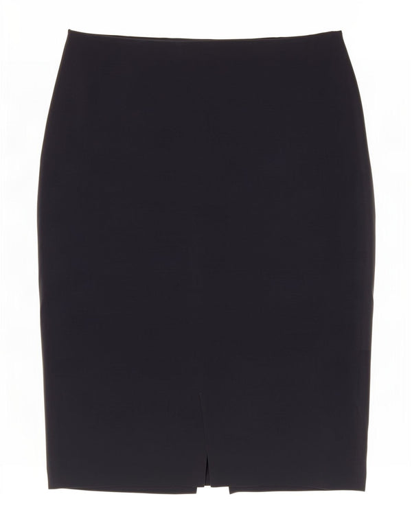 Женская юбка-карандаш Benetton IT 44 Medium W30 Темно-синий полиэстер