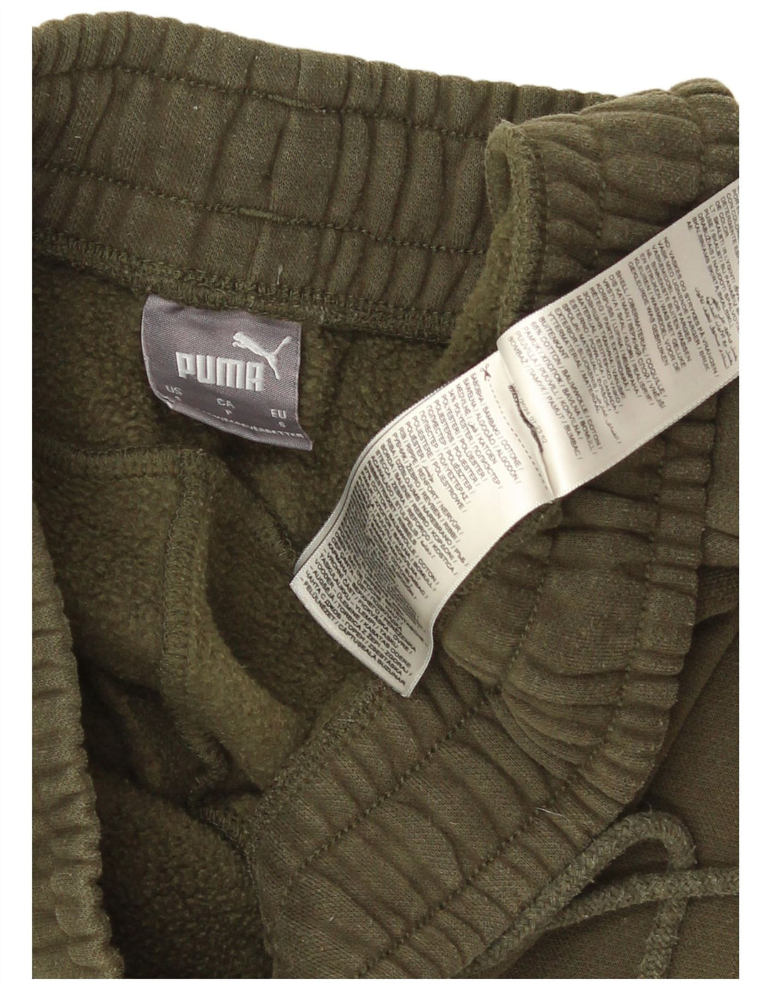 Мужские спортивные брюки Puma, джоггеры, маленький цвет хаки, хлопок