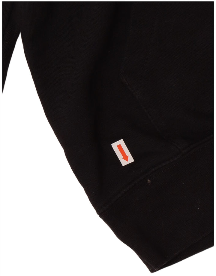 Женский джемпер с капюшоном большого размера Nike UK 10, маленький, черный, хлопок