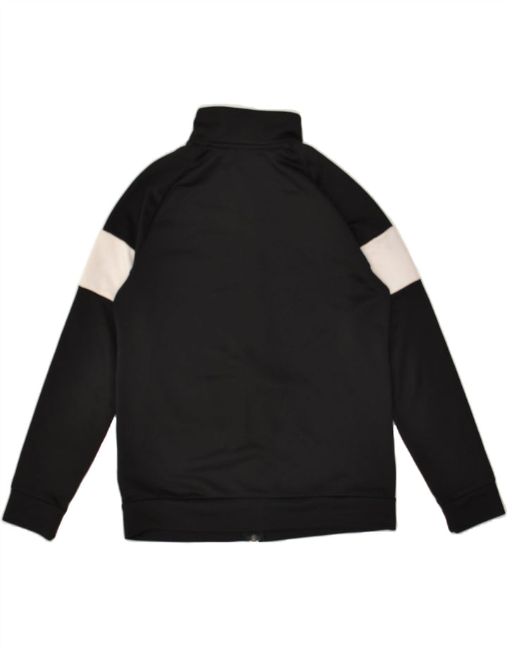 ADIDAS Boys Graphic Tracksuit Top Jacket 13-14 Years Black Colourblock | Vintage Adidas | Thrift | Second-Hand Adidas | Used Clothing | Messina Hembry 