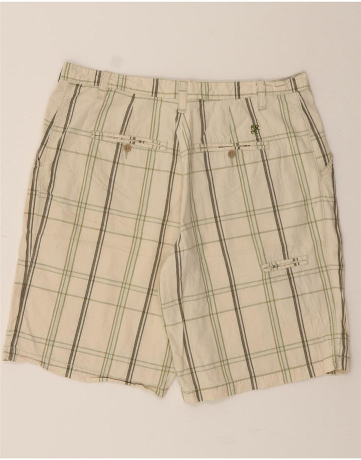 MOSSIMO Mens Chino Shorts W40 XL Beige Check Cotton Vintage Mossimo and Second-Hand Mossimo from Messina Hembry 