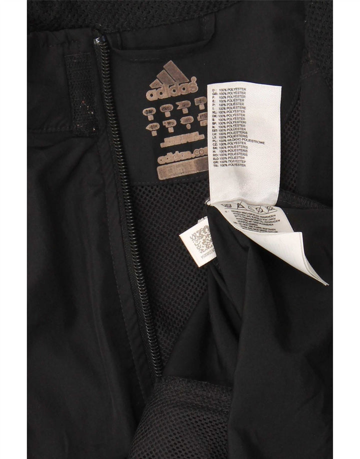 Мужская куртка от дождя Adidas Clima Proof UK 38, средний черный полиэстер