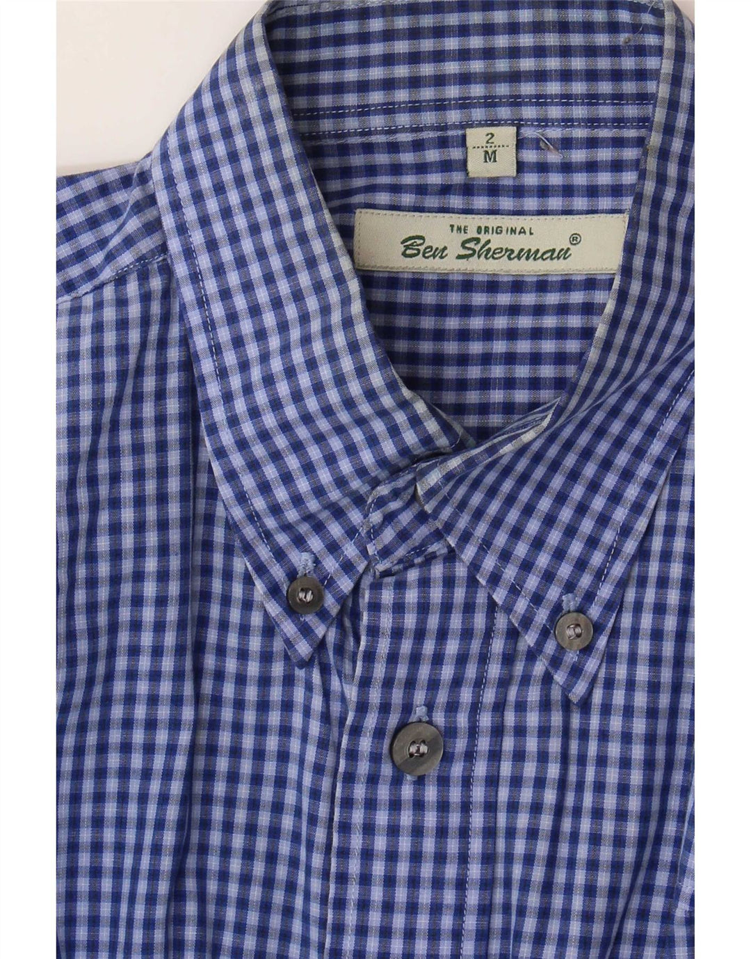 Мужская рубашка Ben Sherman среднего синего цвета в клетку