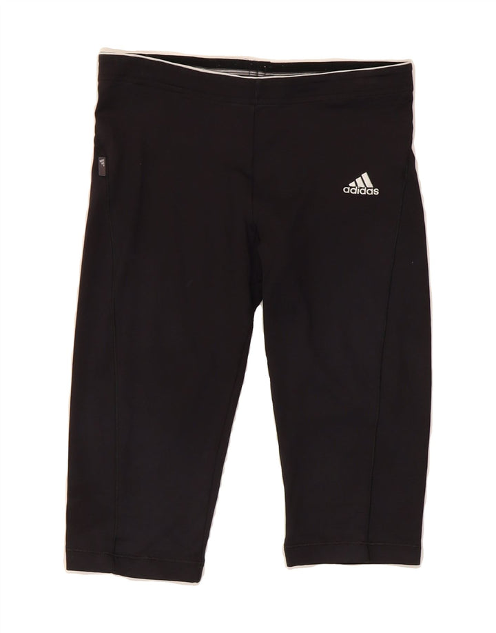 ADIDAS Womens Bermuda Sport Shorts UK 8 Small Black Polyester Vintage Adidas and Second-Hand Adidas from Messina Hembry 