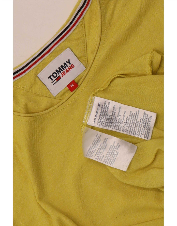 Tommy Hilfiger Мужская футболка из хлопка среднего желтого цвета
