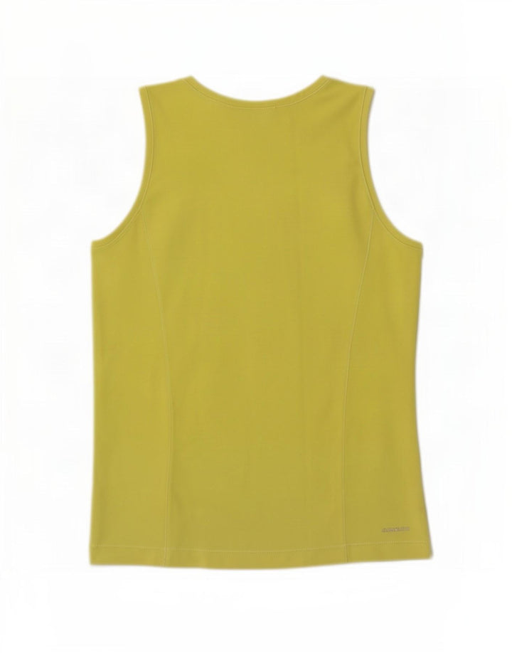 Женский жилет Adidas Climalite Top UK 14, средний желтый полиэстер