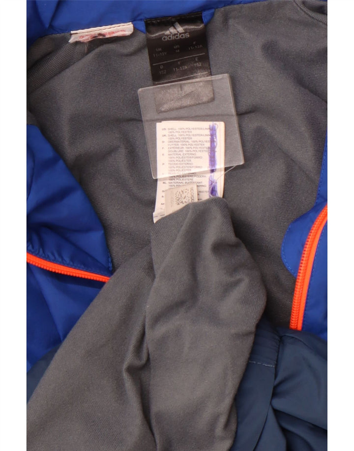 Спортивный костюм ADIDAS Clima Proof для мальчиков, верхняя куртка 11–12 лет, темно-синий