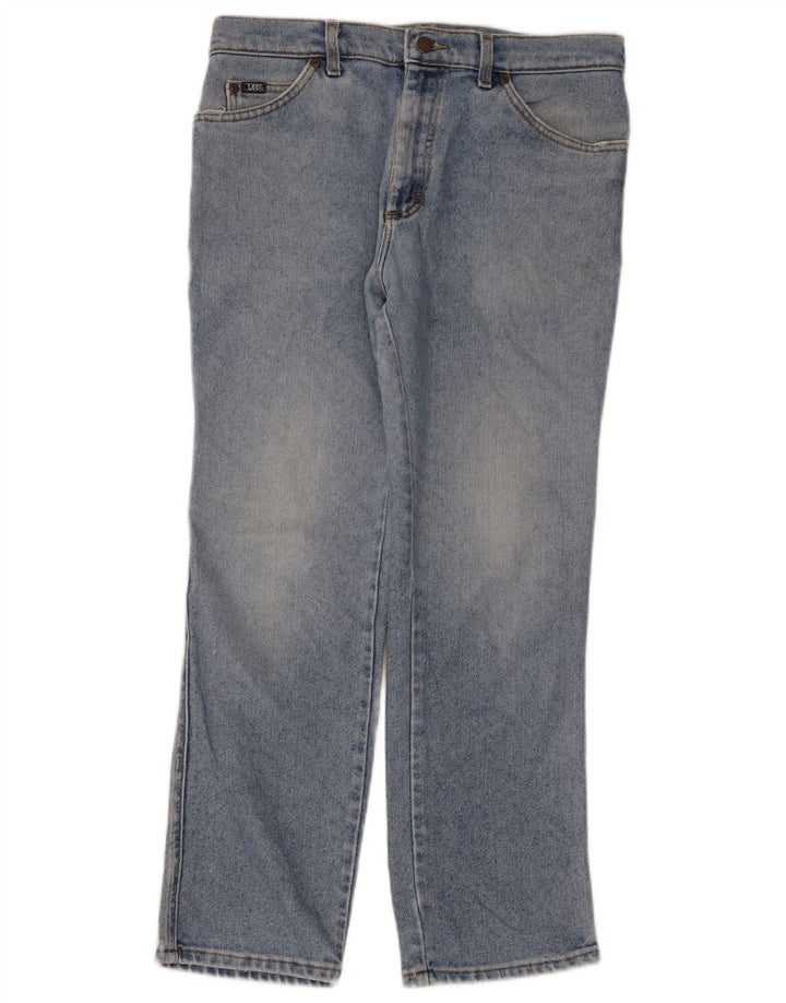 Мужские прямые джинсы Lee W34 L30, синий хлопок