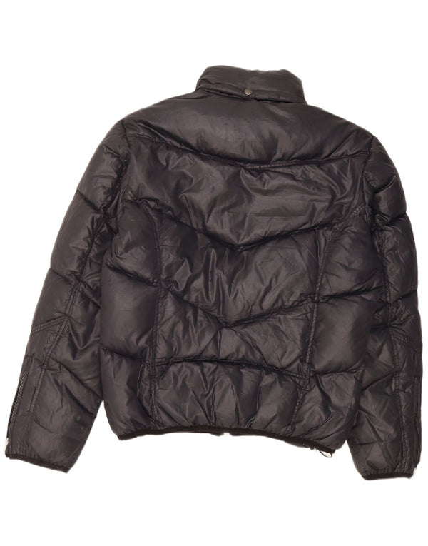 Мужская утепленная куртка с капюшоном Diesel UK 44 2XL, черный нейлон