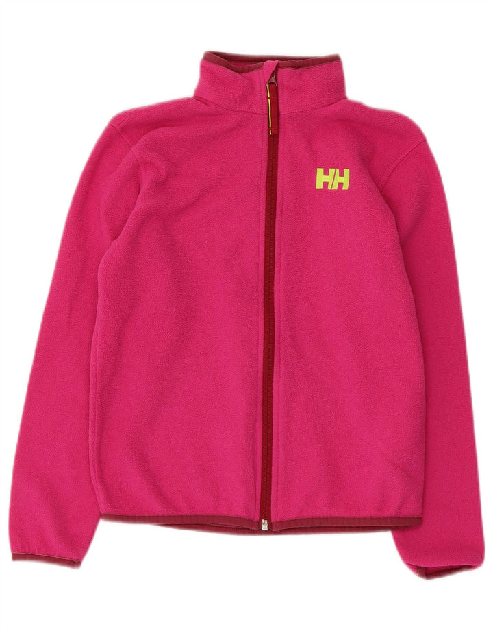 Флисовая куртка Helly Hansen для девочек 9-10 лет, розовая, полиэстер