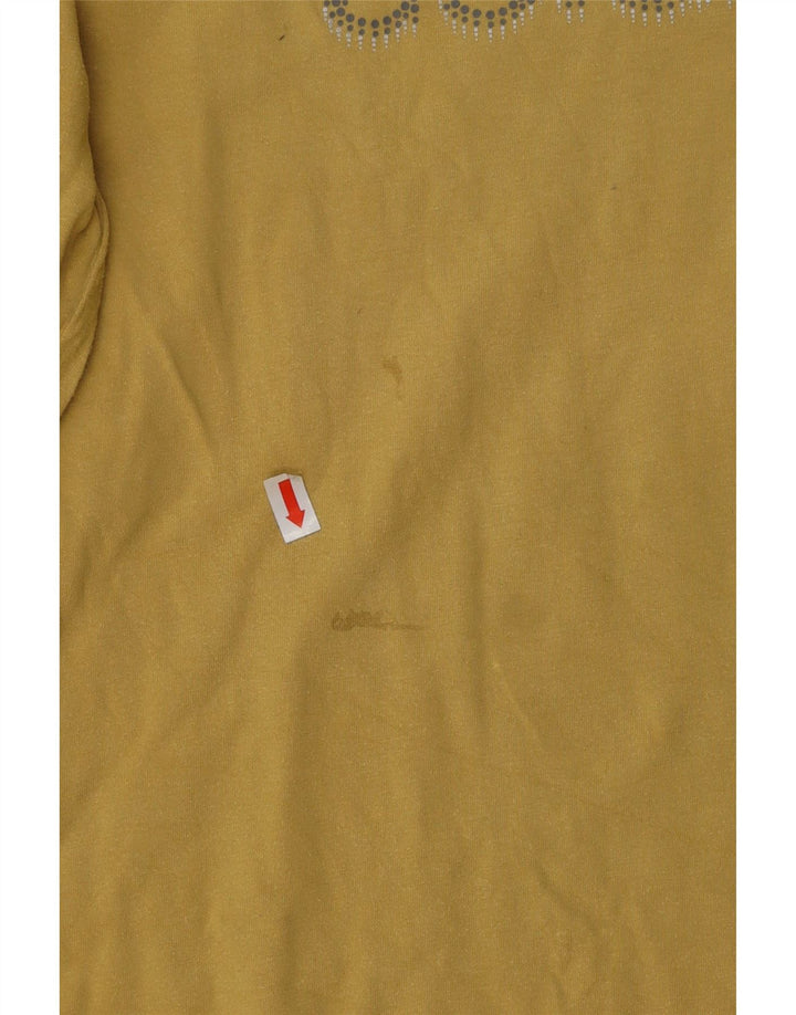 Женский топ COLUMBIA с длинными рукавами и рисунком, Великобритания, 14 штук, большой желтый хлопок