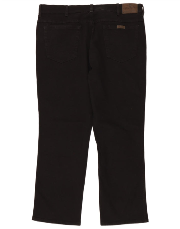 Женские прямые джинсы Wrangler стандартного кроя W40 L30, черный хлопок