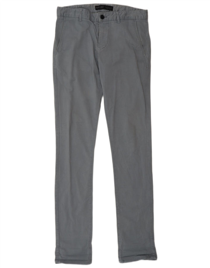 Мужские узкие брюки-чиносы Zara EU 38 Small W30 L33 Серые