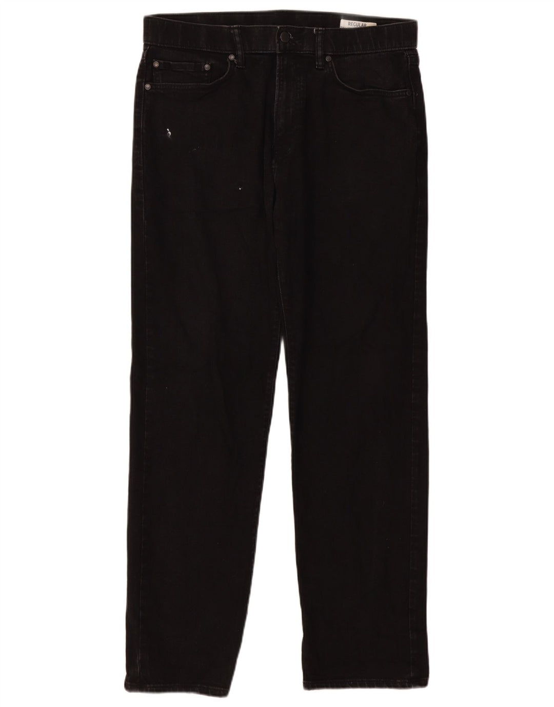 Мужские прямые джинсы Marks & Spencer W34 L31, черные, хлопковые