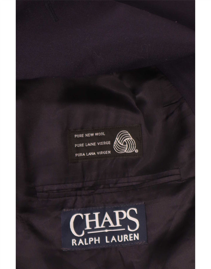 Мужской двубортный пиджак Chaps Ralph Lauren, Великобритания 42 XL, темно-синий