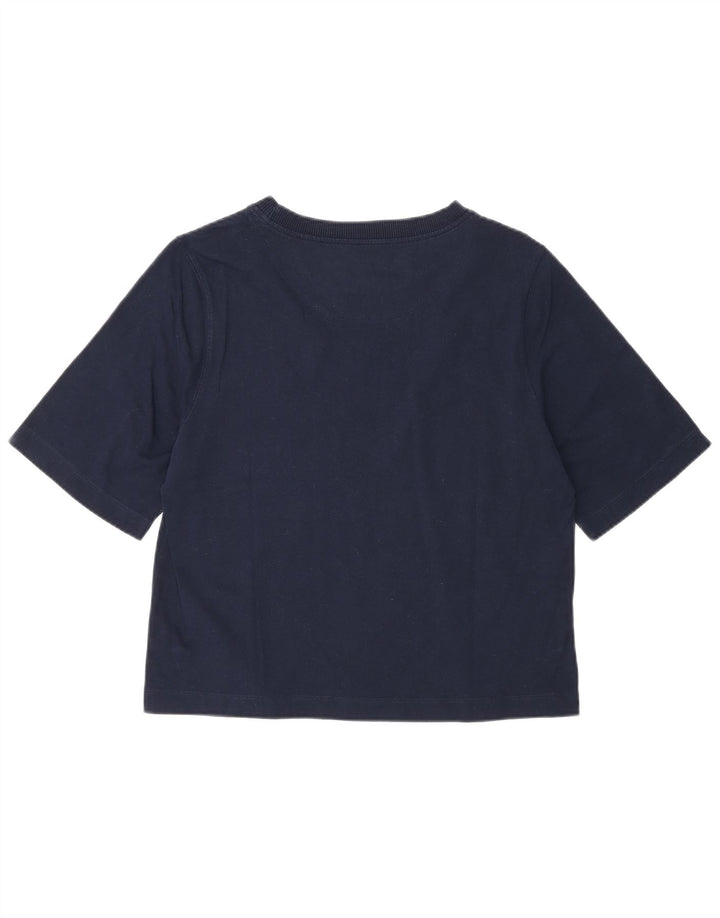 Женская футболка Benetton Regular Top UK 12 Medium Navy Blue Хлопок