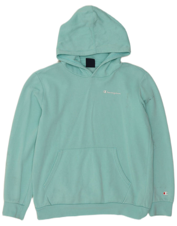 Джемпер с капюшоном CHAMPION для девочек 13-14 лет, XL, бирюзовый, хлопок