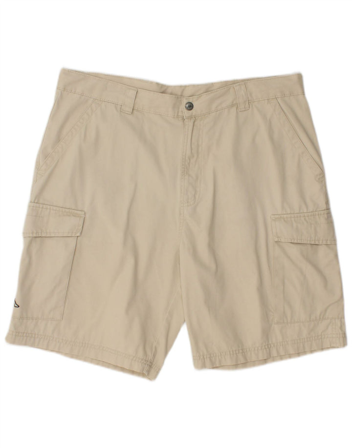 KAPPA Mens Cargo Shorts Medium W32  Beige Cotton