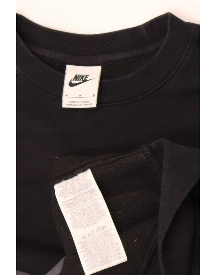Мужской свитшот с графикой Nike, средний черный хлопковый джемпер