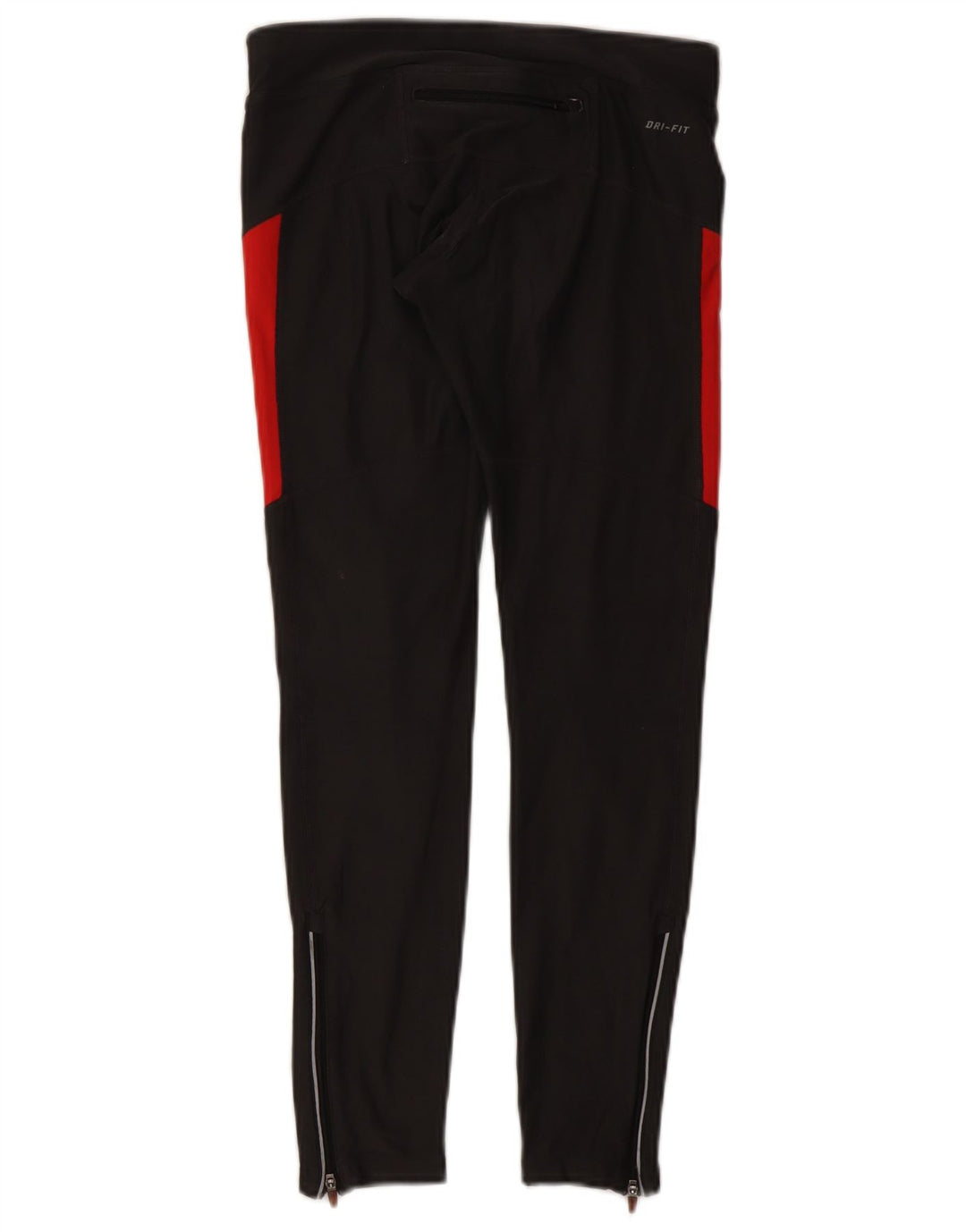 Женские леггинсы Nike Dri Fit UK 8, маленькие черные, полиэстер с цветными блоками