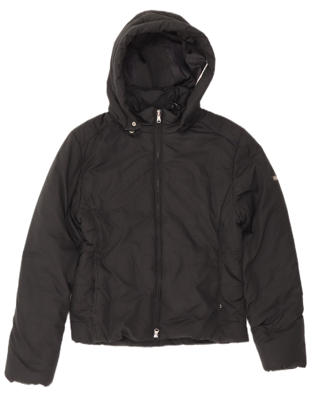 Женская стеганая куртка с капюшоном CHAMPION UK 14, средний черный полиэстер