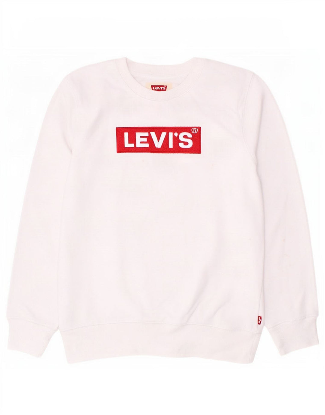 Джемпер с рисунком Levi's для мальчиков 11-12 лет, белый