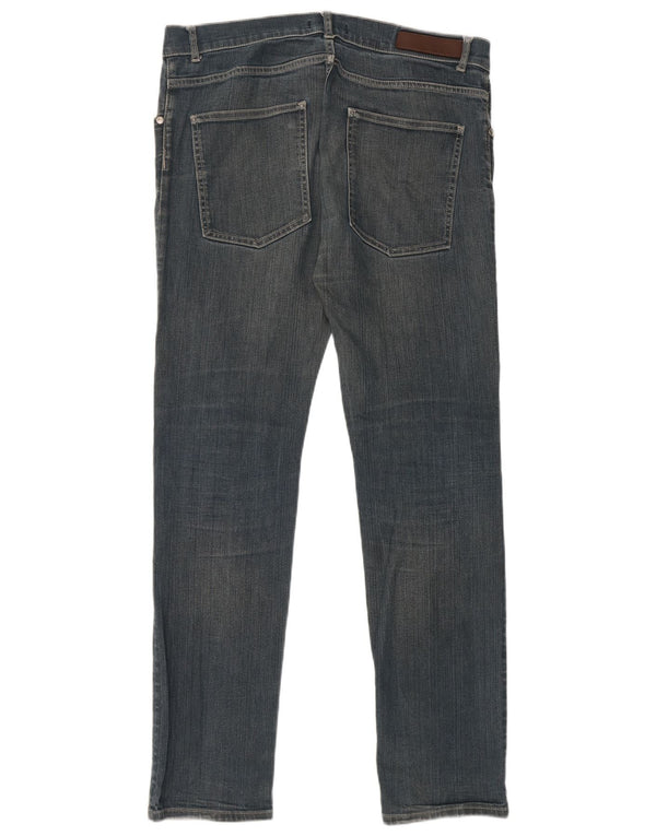 Zara Mens Slim Jeans EU 46 XL W36 L32 Blue Cotton