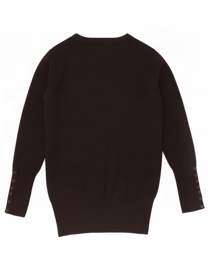 Женский кардиган Zara UK 12, средний черный вискоза