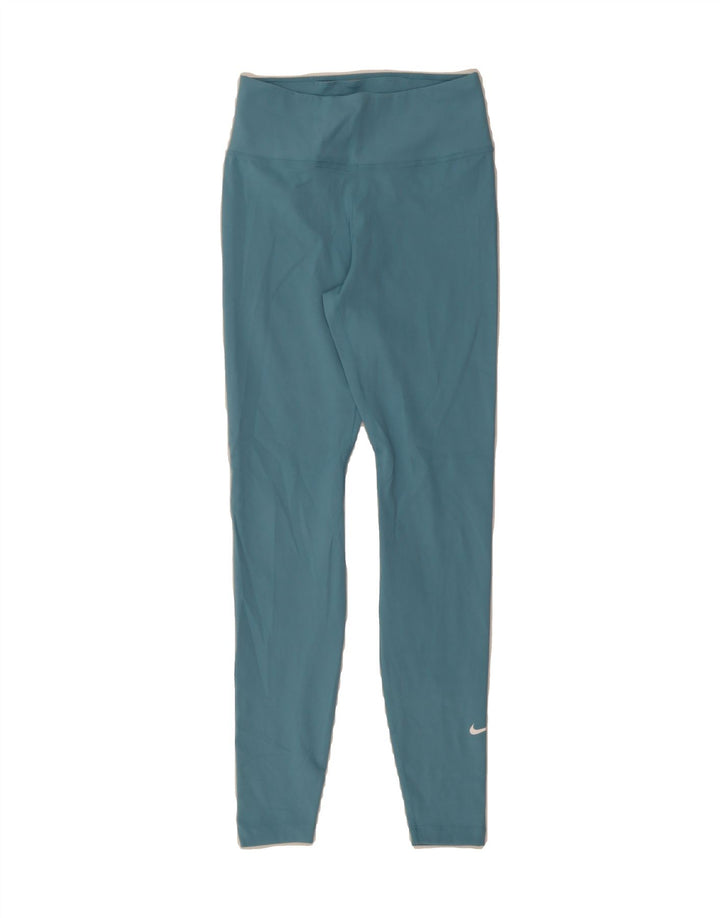 NIKE Womens Dri Fit Leggings UK 6 XS  Blue Polyester Vintage Nike and Second-Hand Nike from Messina Hembry 