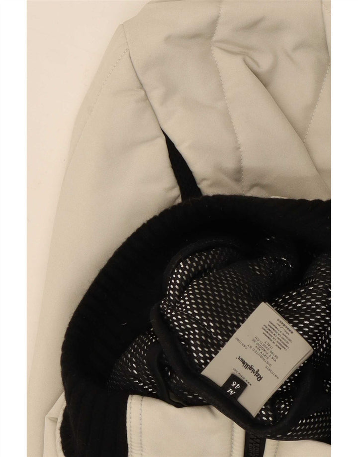 Refrigiwear Женская утепленная куртка с капюшоном UK 14, средний белый цвет с цветными блоками