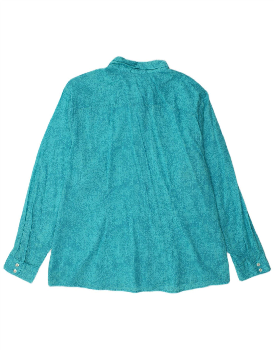 Женская рубашка с абстрактным узором Eddie Bauer, Великобритания, 20, 2XL, синяя, хлопок