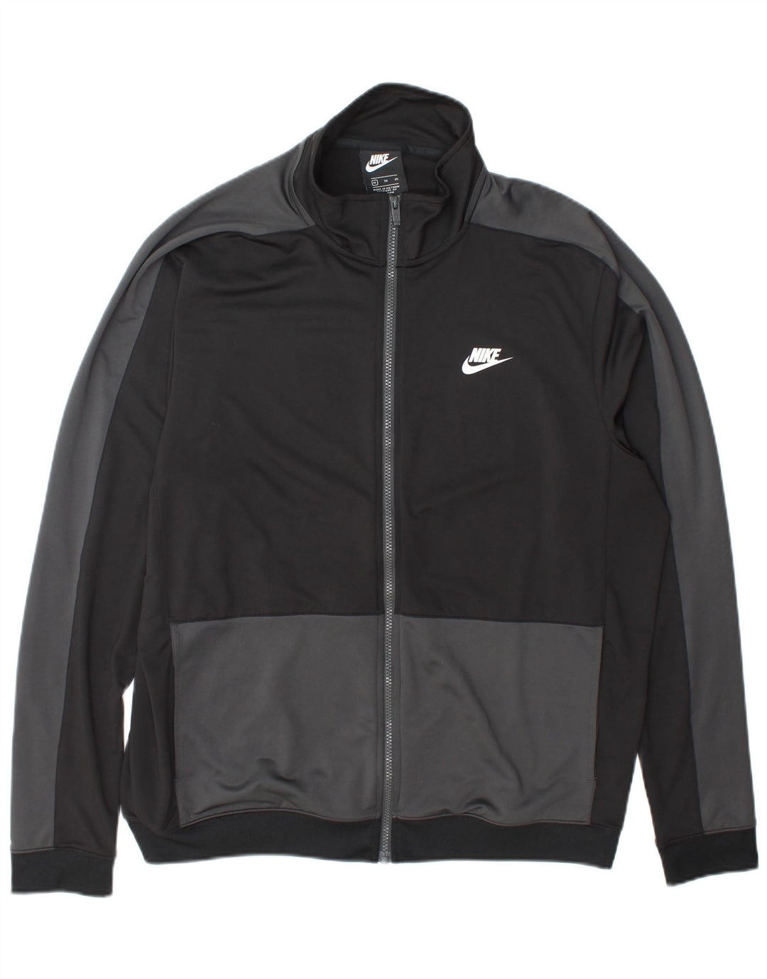 Мужская спортивная куртка Nike XL, черный полиэстер с цветными блоками